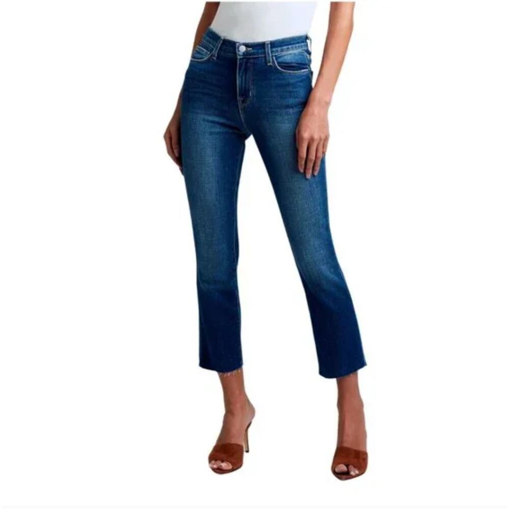 NEW L'AGENCE Sada Slim Cropped Jeans in Sequoia